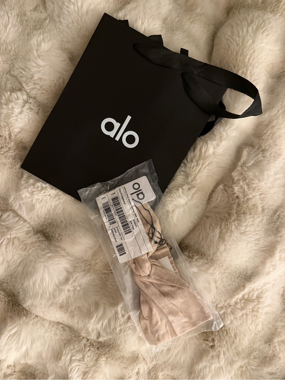 Alo Alosoft Pink Quartz Heather Headband